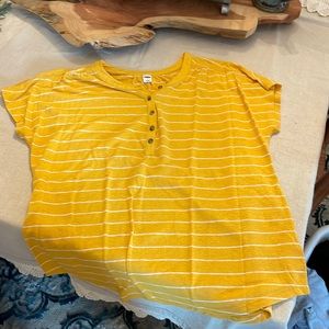 Women’s large short sleeve with white stripes